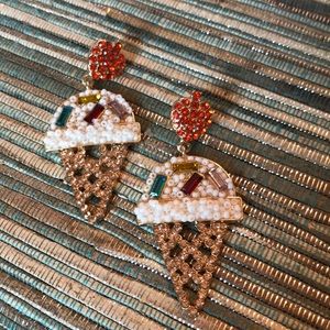 Boutique Ice cream cone Earrings. NWOT.